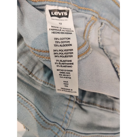 Excellent Condition Levi's Pull On Jegging Size 12 - Picture 7 of 11